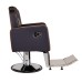 Scaun frizerie HOLLAND cu bază cromată, pompă hidraulică și tapițerie piele ecologică – mobilier barber premium