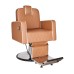 Scaun frizerie HOLLAND cu bază cromată, pompă hidraulică și tapițerie piele ecologică – mobilier barber premium