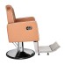 Scaun frizerie HOLLAND cu bază cromată, pompă hidraulică și tapițerie piele ecologică – mobilier barber premium