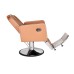 Scaun frizerie HOLLAND cu bază cromată, pompă hidraulică și tapițerie piele ecologică – mobilier barber premium