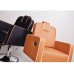 Scaun frizerie HOLLAND cu bază cromată, pompă hidraulică și tapițerie piele ecologică – mobilier barber premium