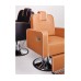 Scaun frizerie HOLLAND cu bază cromată, pompă hidraulică și tapițerie piele ecologică – mobilier barber premium