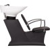 Unitate de spălat Lady PAKO – mobilier salon profesional Unitate de spălat Lady PAKO cu vas ceramic negru adânc, scaun din piele ecologică și bază stabilă – mobiliersalon.ro
