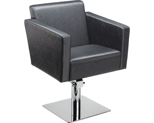 Mobilier Coafor - Scaun coafor QUADRO Scaun coafor QUADRO cu design pătrat, pompă hidraulică și bază metalică, mobilier salon profesional – mobiliersalon.ro