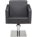 Mobilier Coafor - Scaun coafor QUADRO Scaun coafor QUADRO cu design pătrat, pompă hidraulică și bază metalică, mobilier salon profesional – mobiliersalon.ro