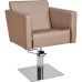 Mobilier Coafor - Scaun coafor QUADRO Scaun coafor QUADRO cu design pătrat, pompă hidraulică și bază metalică, mobilier salon profesional – mobiliersalon.ro
