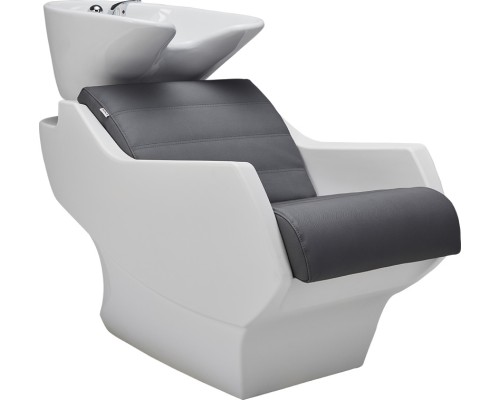 Mobilier Coafor - Unitate de spalat TECHNOLOGY Unitate de spălat coafor TECHNOLOGY cu vas ceramic adânc și tapițerie premium, design modern pentru salon profesional