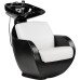 Mobilier Coafor - Unitate de spalat THOMAS Unitate de spălat coafor THOMAS – mobilier salon profesional cu vas ceramic adânc și tapițerie din piele ecologică
