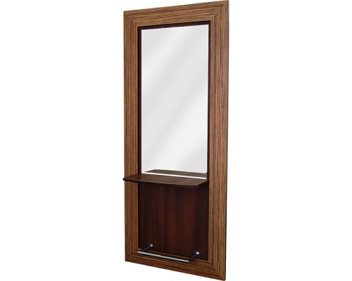 Mobilier Coafor - Post de lucru coafor WEGA Post de lucru coafor WEGA de perete, oglindă și poliță lemn, suport picioare cromat, 16 culori | mobiliersalon.ro