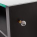 post-lucru-coafor-glass-mobiliersalon.jpg Post de lucru coafor GLASS de perete, cu oglindă LED, poliță din sticlă, corp MDF și suport metalic pentru picioare | mobiliersalon.ro