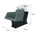 Mobilier Coafor - Unitate de spalat ROTO Unitate de spălat ROTO cu bază neagră, vas ceramic și scaun din piele ecologică - mobiliersalon.ro