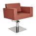 Scaun coafor SIRIO cu design pătrat, spătar drept și pompă hidraulică, mobilier salon profesional – mobiliersalon.ro