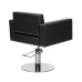 Scaun coafor SIRIO cu design pătrat, spătar drept și pompă hidraulică, mobilier salon profesional – mobiliersalon.ro
