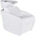 Unitate de spălat coafor VANITY WHITE – mobilier salon profesional cu vas ceramic adânc și structură din polietilenă
