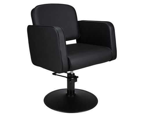 scaun coafor negru argo Scaun profesional coafor negru cu hidraulic și bază disc.